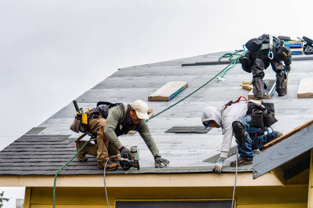 Professional Flat Roof Repair technician working in Springville, UT